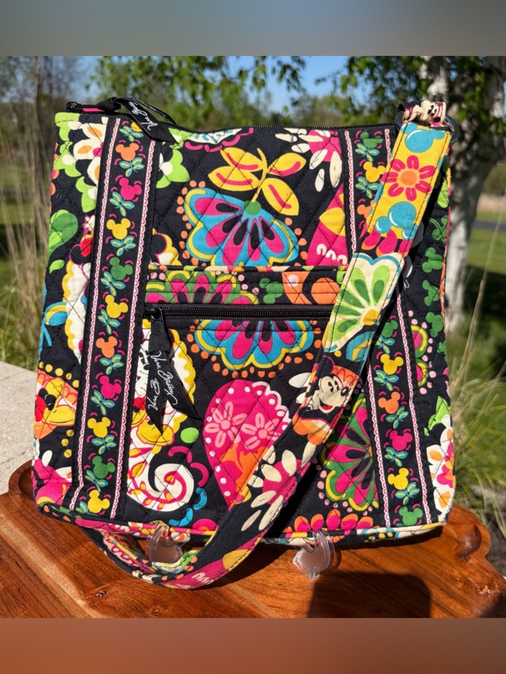Disney Parks Vera Bradley Hipster Crossbody “Midnight with Mickey” Like New